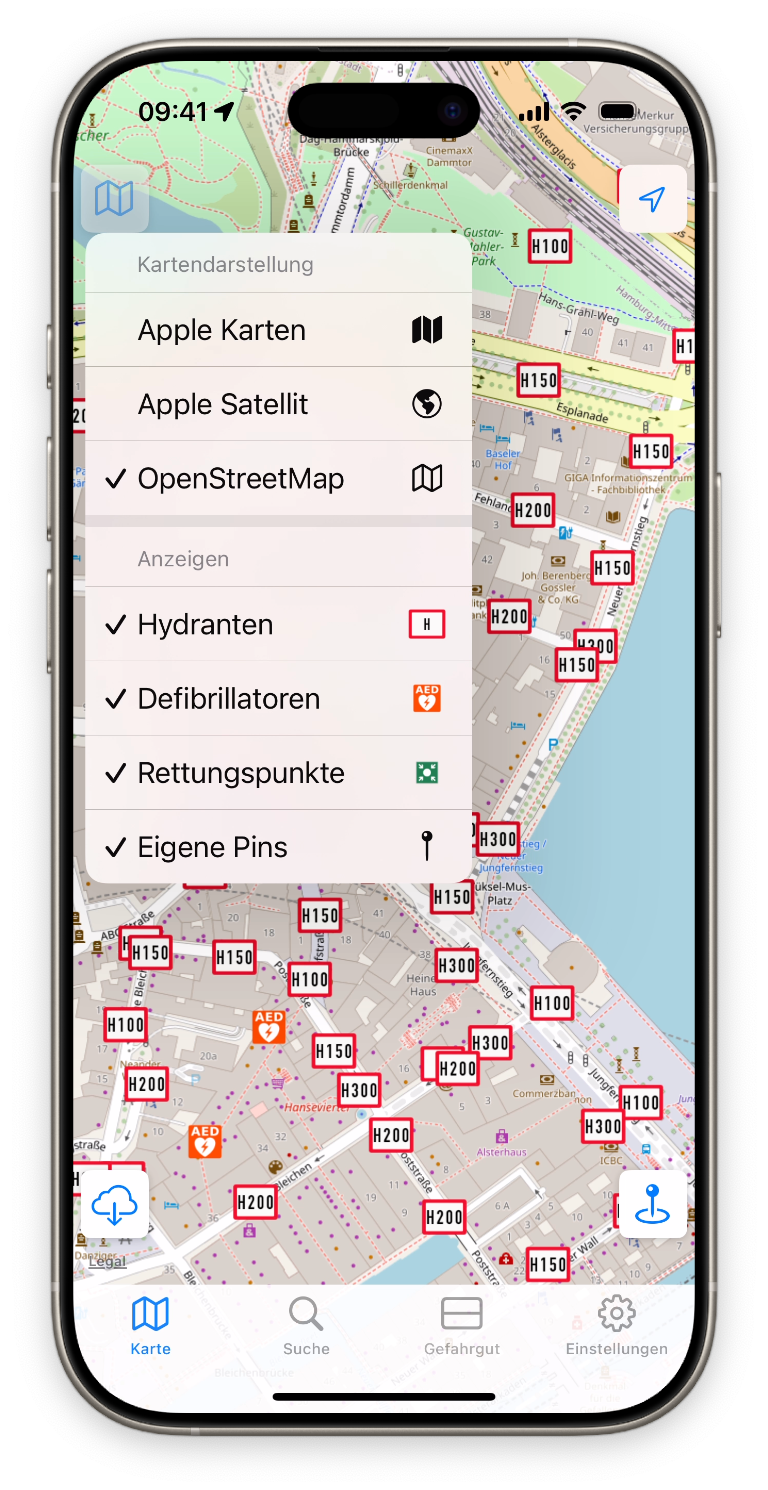 Hydrantenkarte
