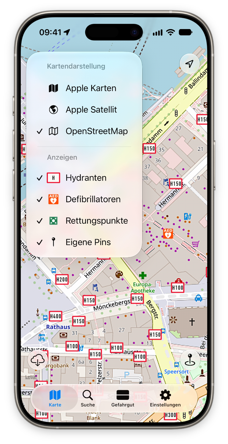 Hydrantenkarte
